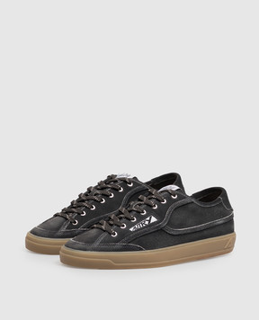 AUTRY WINDSCAPE dark grey suede sneakers SCLMKQ06