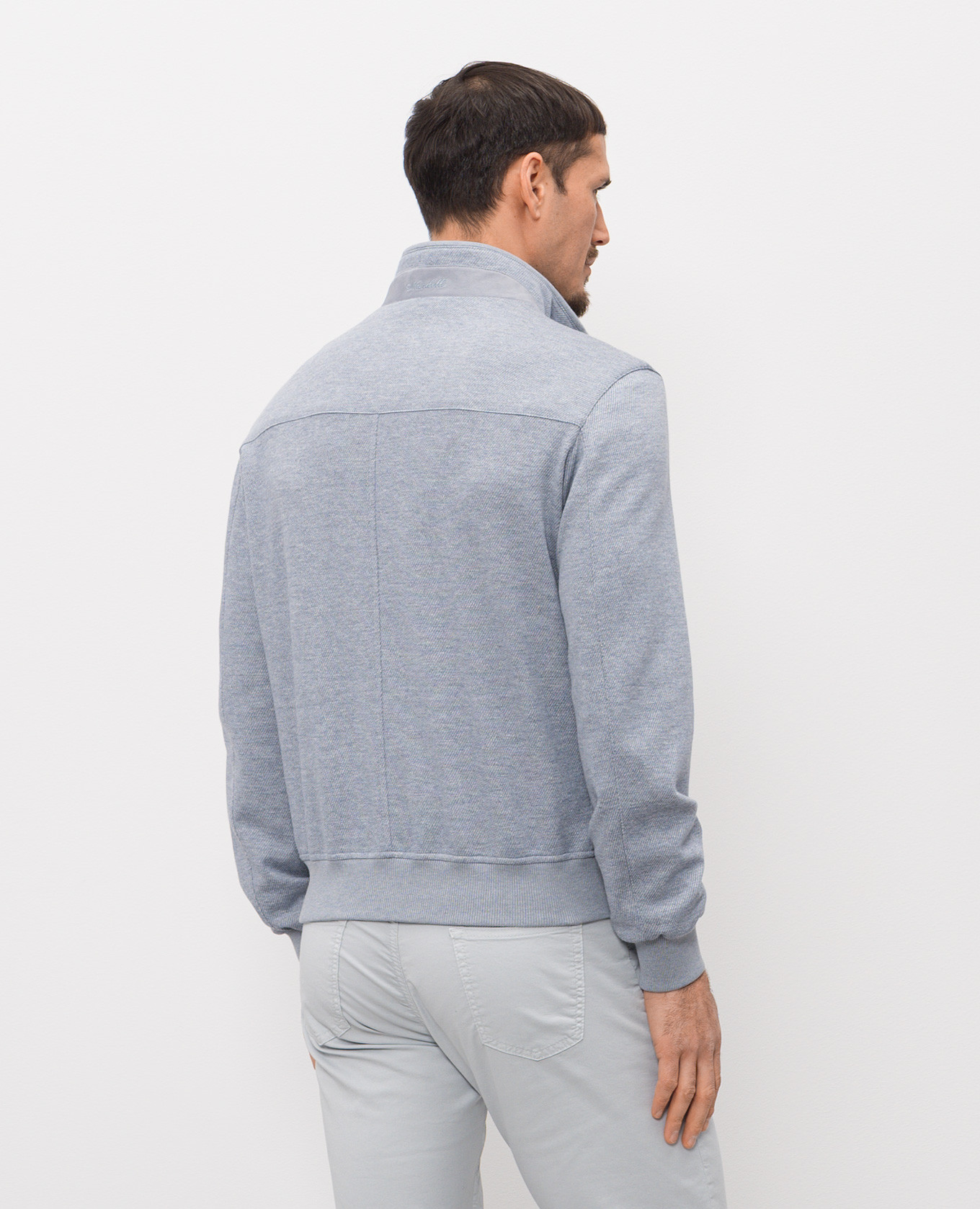Blue jacket with wool Enrico Mandelli 4