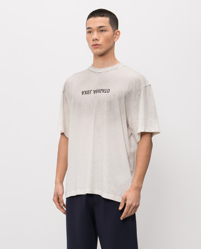 Axel Arigato T-shirt with DISTORT with a degraded effect A3543002