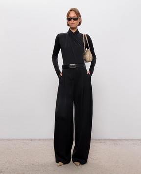 Thierry Mugler Black bodysuit with drape 26W3BO02896030