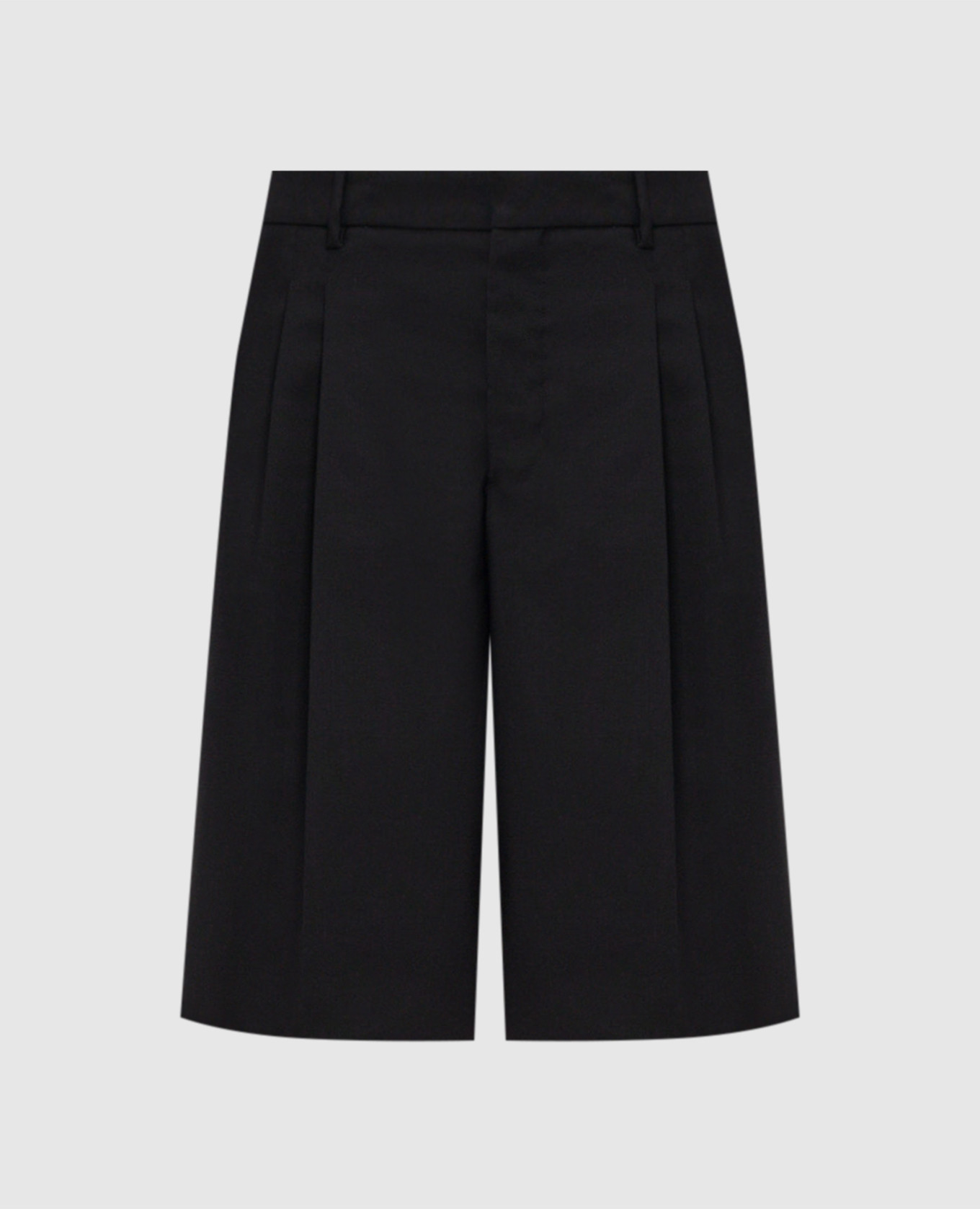 Black wool shorts Ami Paris