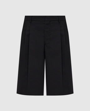 Ami Paris Black wool shorts HSO827WV0195