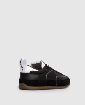 Alexander McQueen Black EC1 logo combo sneakers 856192WIAJN