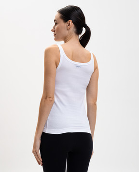Dolce&Gabbana White ribbed top F8U09TFU7AV