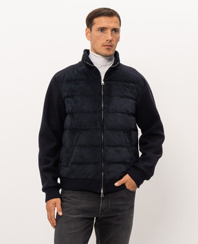 Brett Johnson Blue down jacket F6J42LPRC50NAV