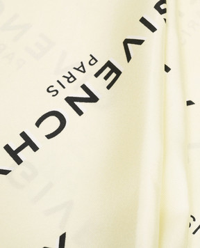 Givenchy Green silk scarf with logo print 710009495010