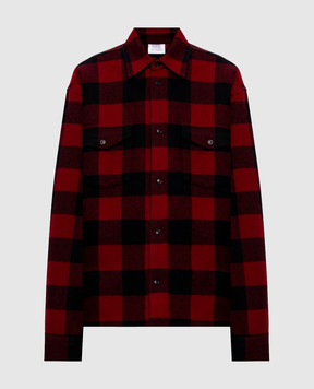 Vetements Checked wool shirt jacket MH27SH066RCw
