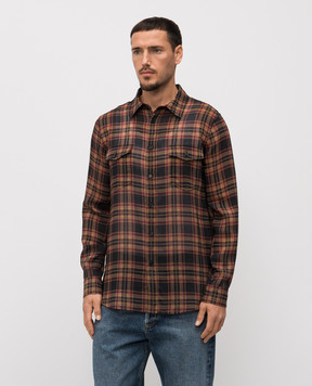 Saint Laurent Checked wool shirt 838723Y26ZA