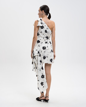 Alessandra Rich White silk mini dress FABX4149F4567