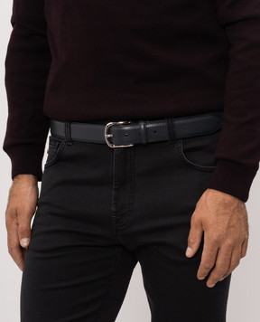 Enrico Mandelli Blue leather belt MDL0017506