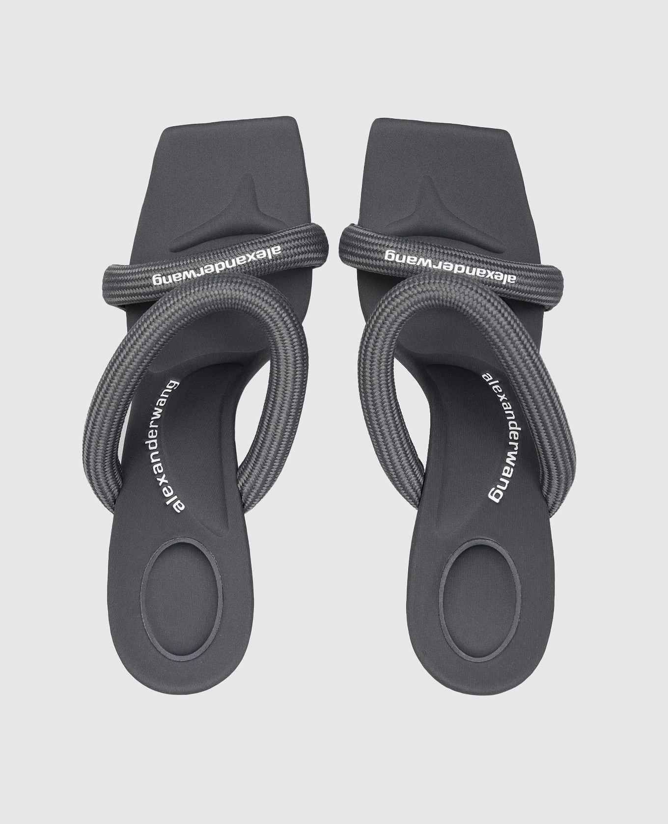 

Julie grey logo mules Alexander Wang