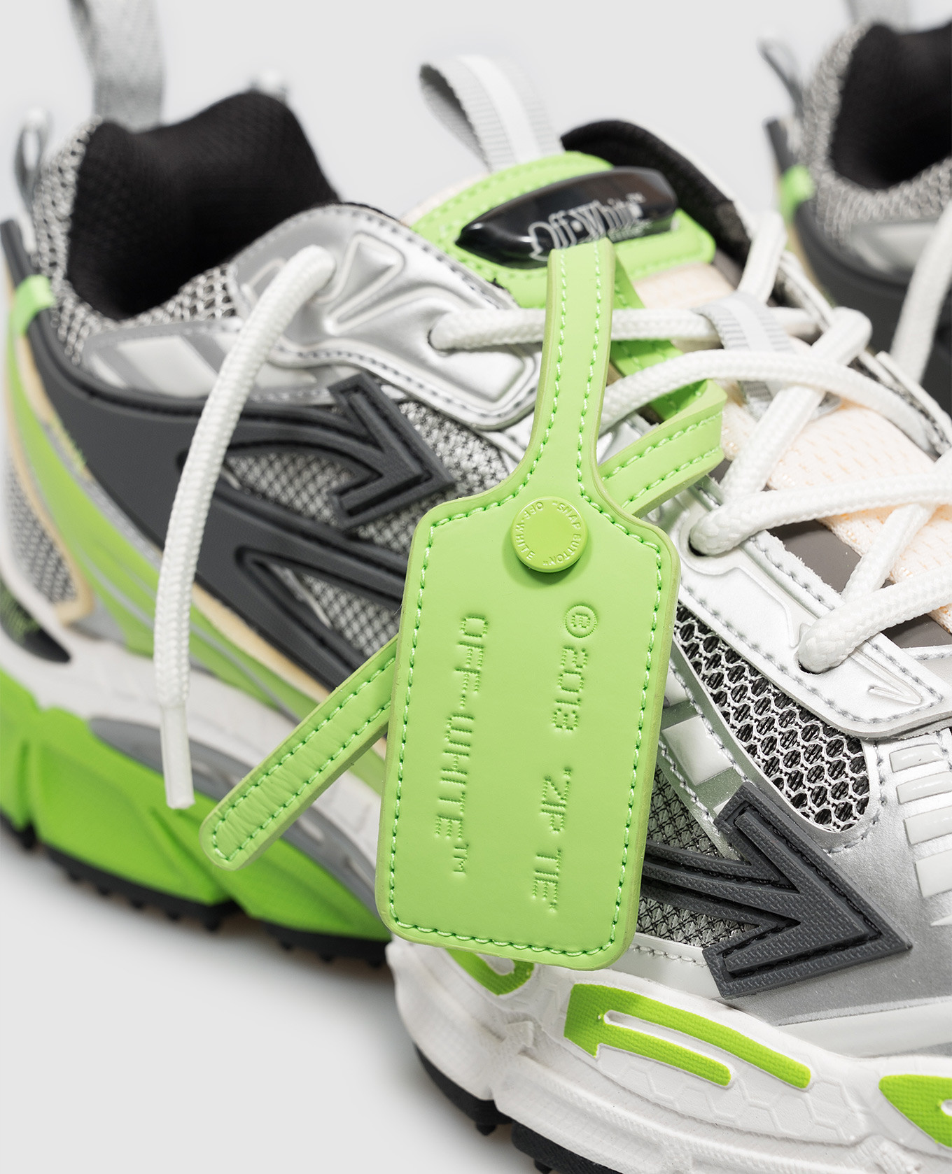 Silver sneakers Be Right Back Off-White 5