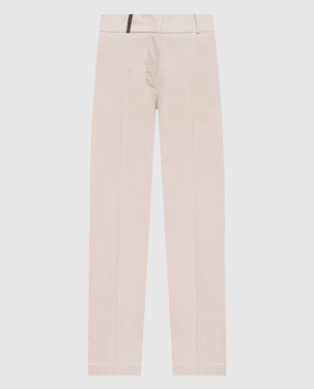 Peserico White pants with lapels A04629U01037
