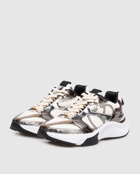 Valentino Ivory metallic sneakers 9W2S0PU6FDA