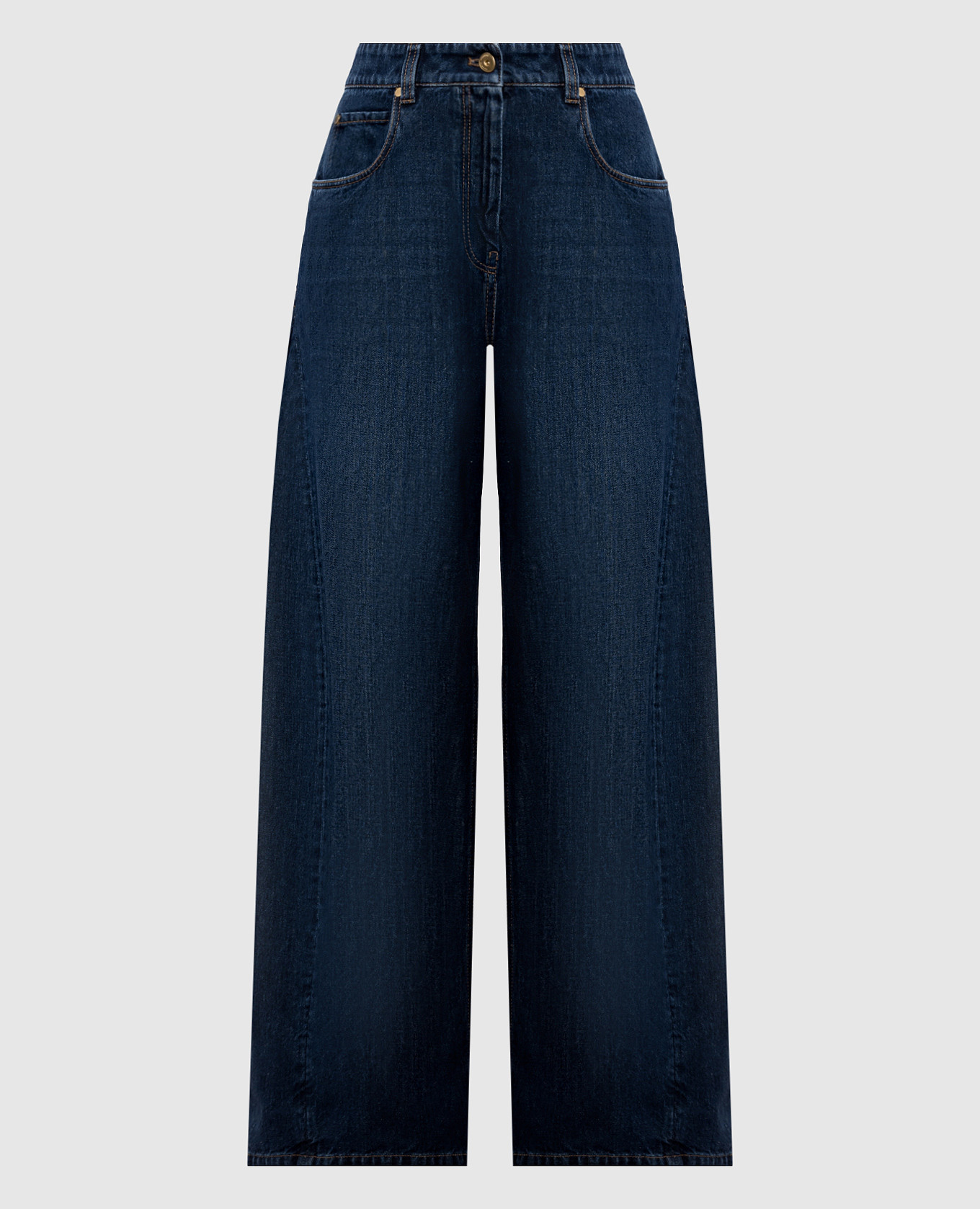 

Blue jeans with logo patch Brunello Cucinelli