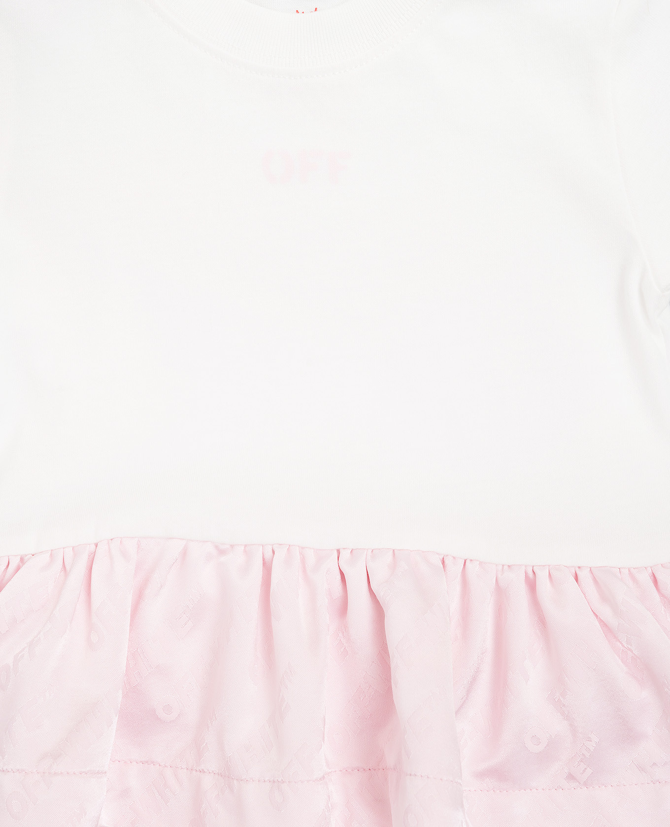 

Children's pink dress with ruffles Off-White