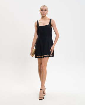 Simkhai Lindley black linen mini dress 1261195SW