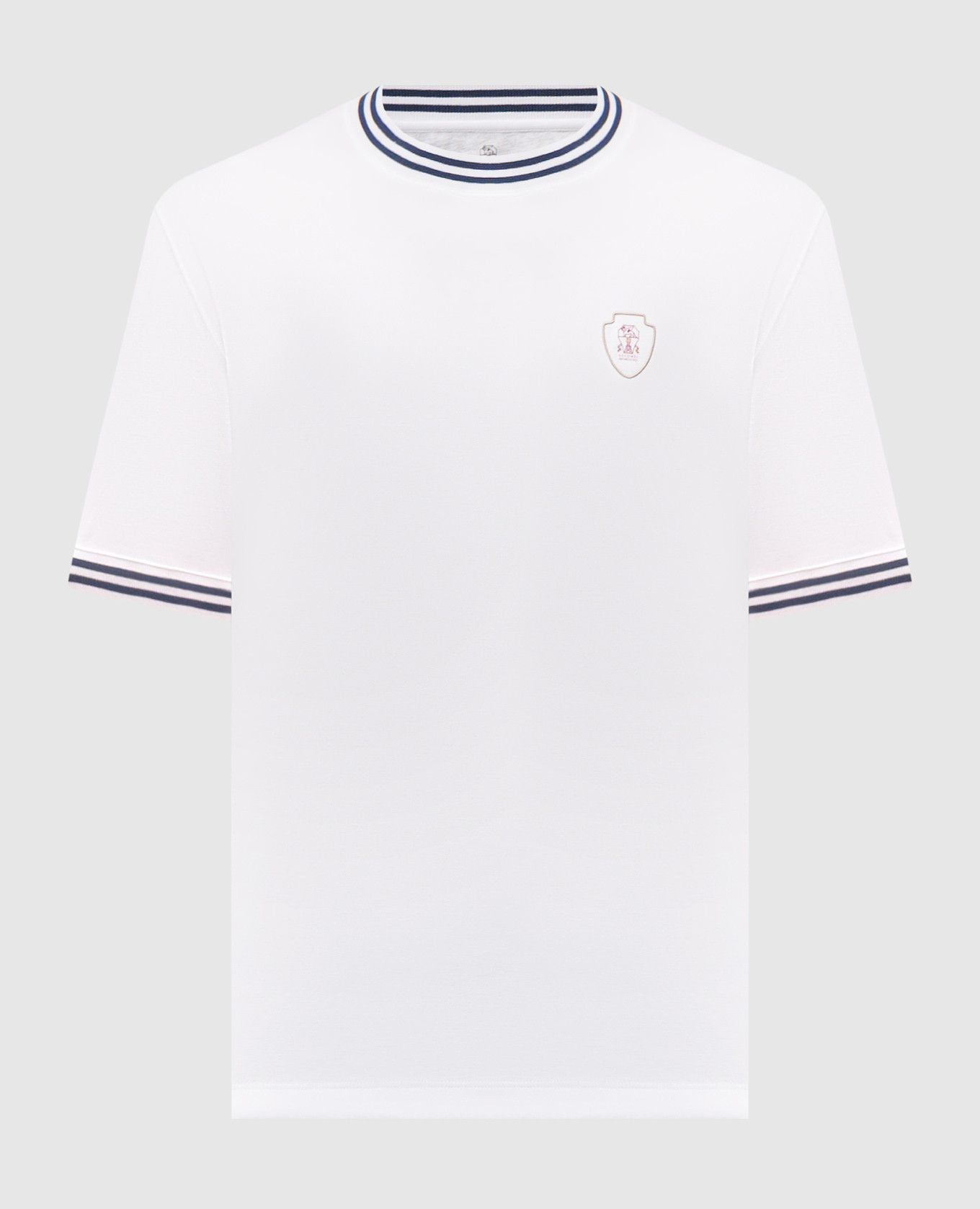 

White T-shirt with logo print Brunello Cucinelli