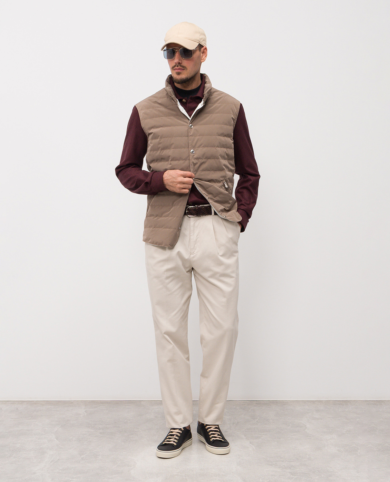 

Brown down vest Brunello Cucinelli