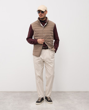 Brunello Cucinelli Brown down vest MM4791696