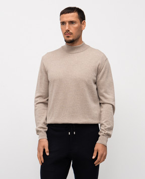 Cashmere&Whiskey Beige merino wool sweater 97397