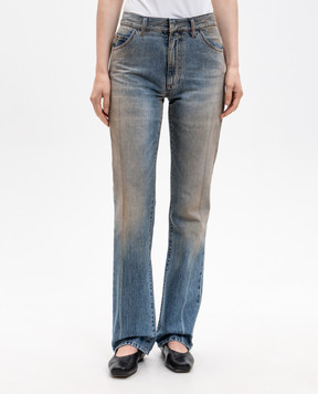 Maison Margiela MM6 Blue jeans with a vintage effect S62LB0213M30055