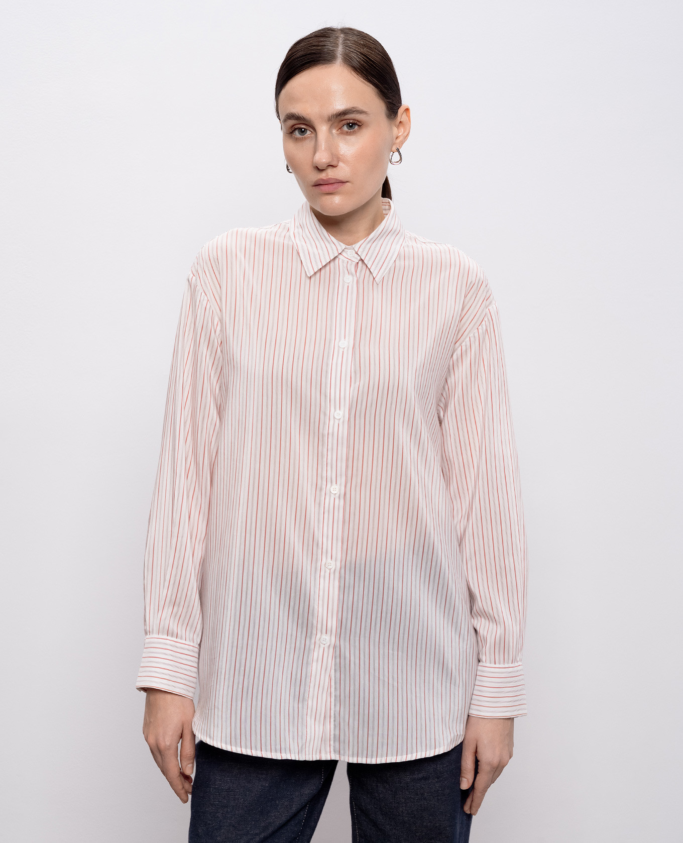 Pink silk shirt Peserico 3