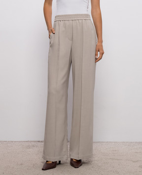 Brunello Cucinelli Beige wool pants MP542P9002