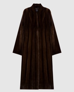 Elpidio Loffredo Brown mink fur coat VIS1636AH