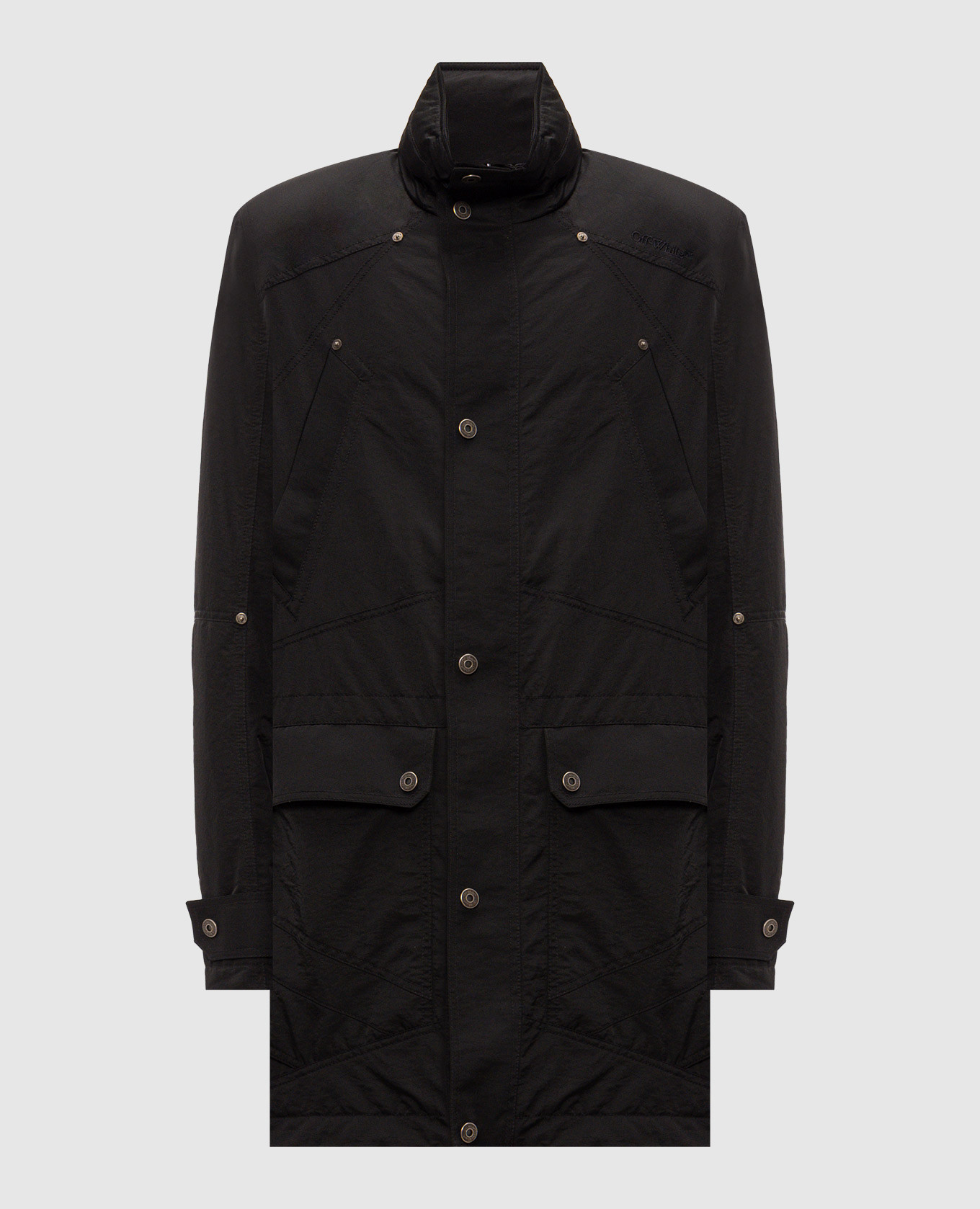 Black jacket with logo embroidery Off-White