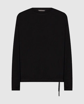 Ann Demeulemeester Black longsleeve with the inscription Dear Night Thoughts B0014553FA206