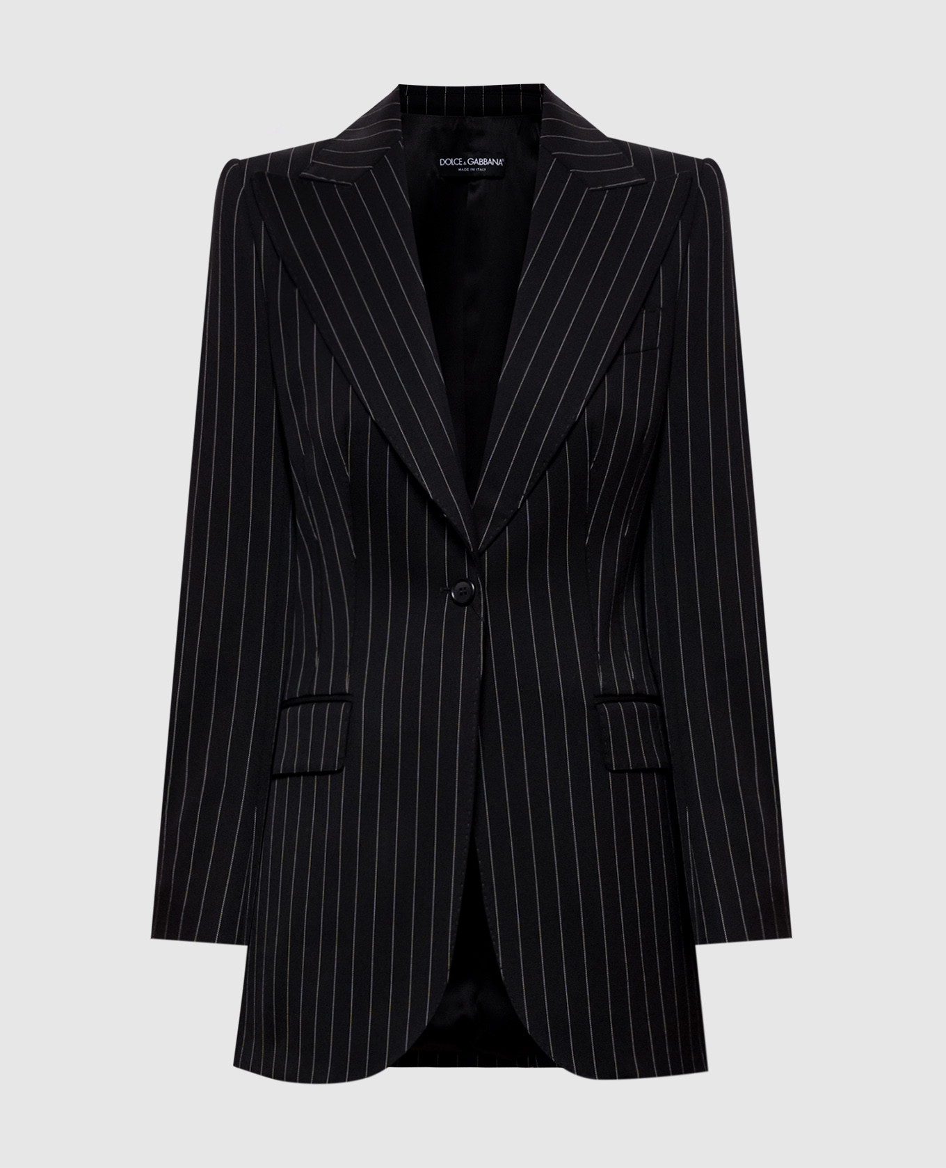 Veste en laine à rayures noires