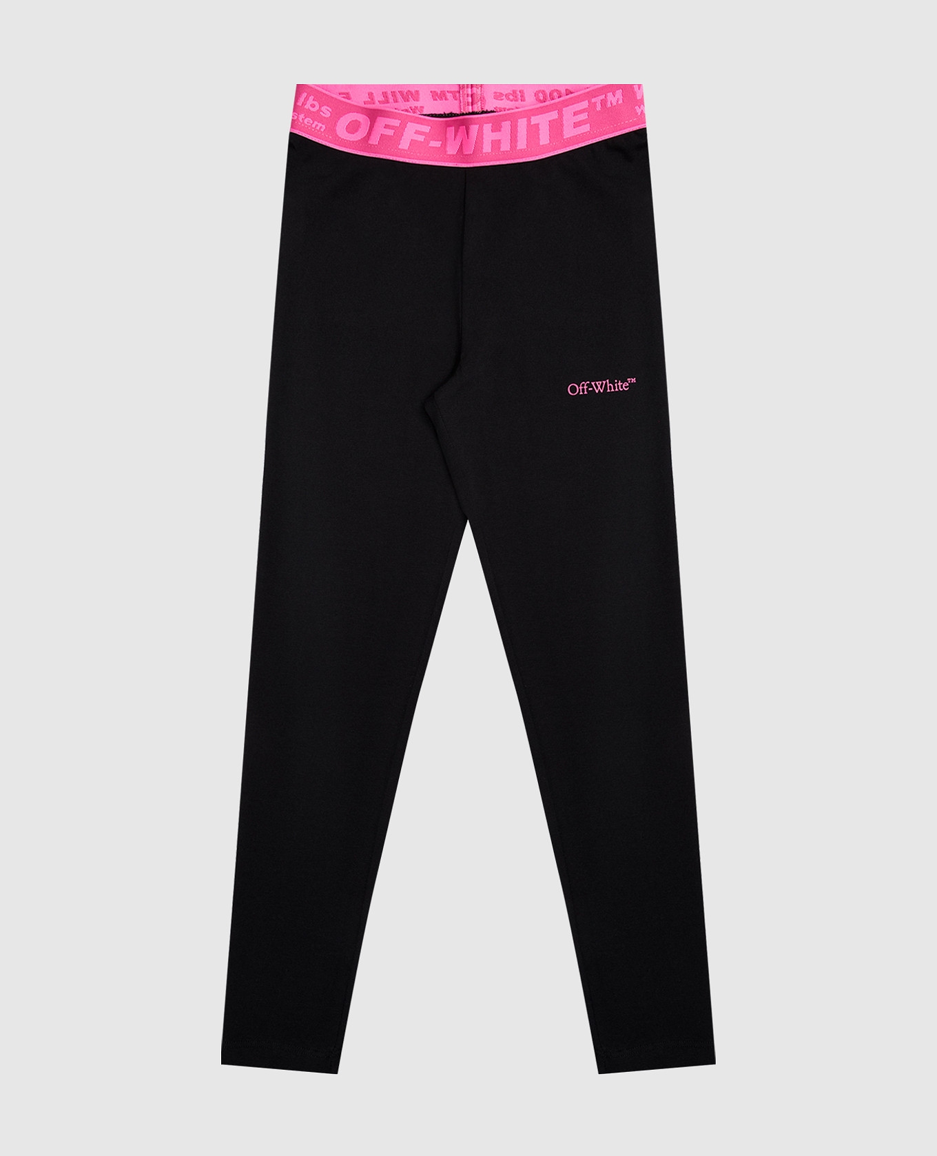 

Children's black leggings with logo print Off-White