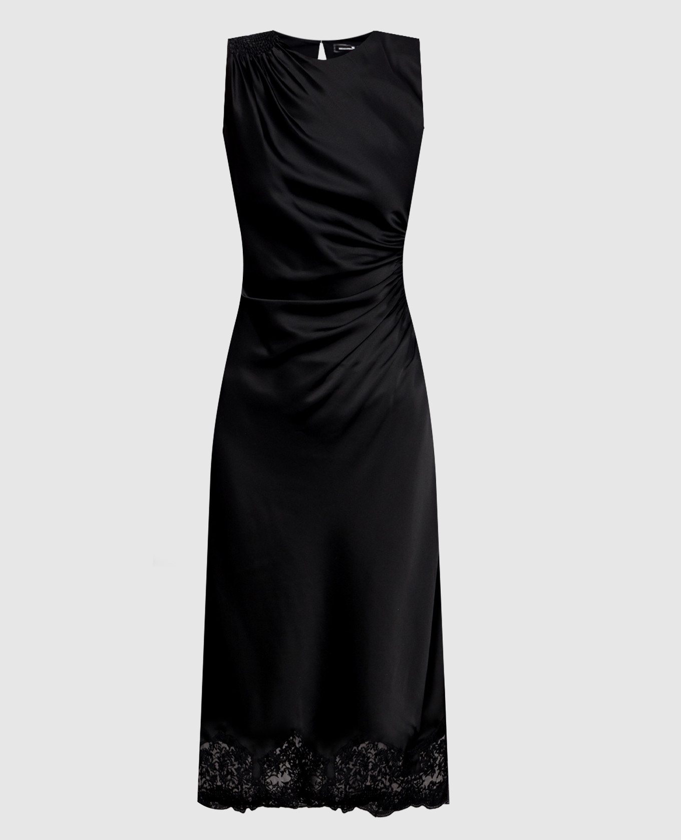Black midi dress with lace Ermanno Scervino