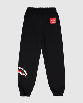 Sprayground Shark Kids Black Joggers SPY1389EBLK