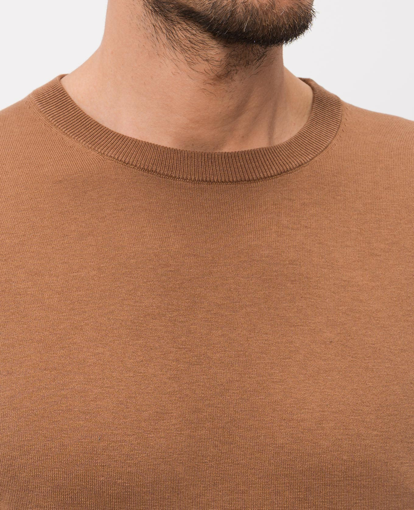 Brown sweater with silk Cashmere&Whiskey 5