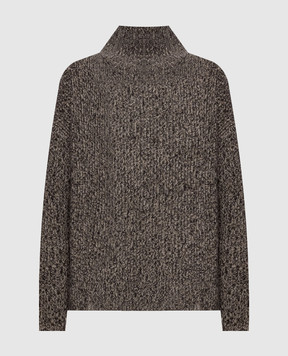Max Mara Brown ECCELSO wool and cashmere sweater MSTECCELSO