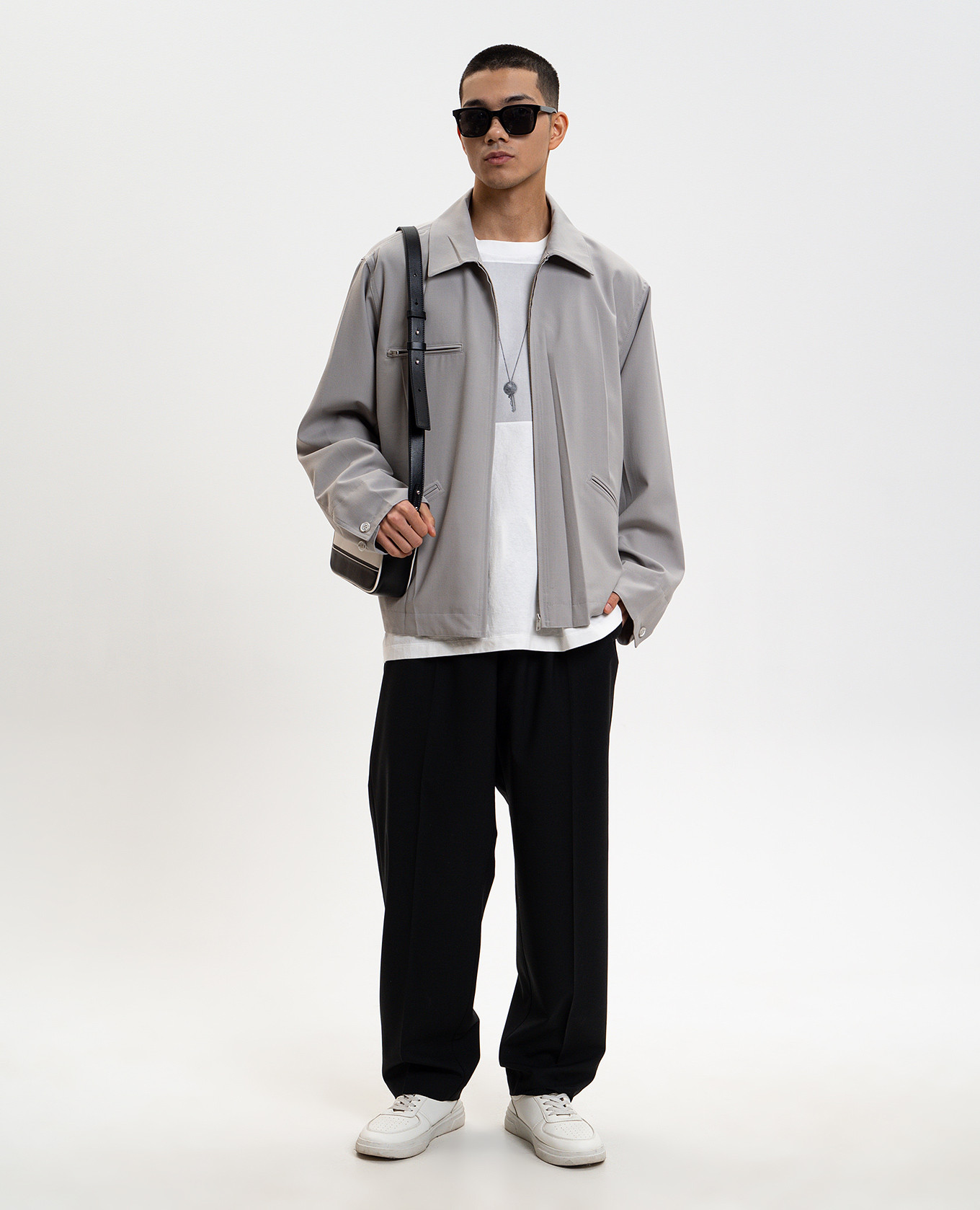 Gray jacket with wool Maison Margiela MM6 2