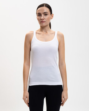 Dolce&Gabbana White ribbed top F8U09TFU7AV