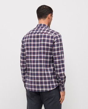 Florentino Blue checkered shirt 225720522855