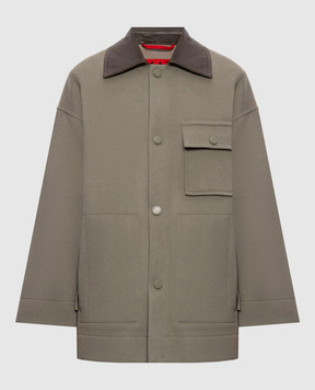 Max & Co Green cropped wool coat MCOHACK