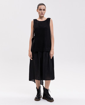 Y`S Yamamoto Black dress with wool YVD09829