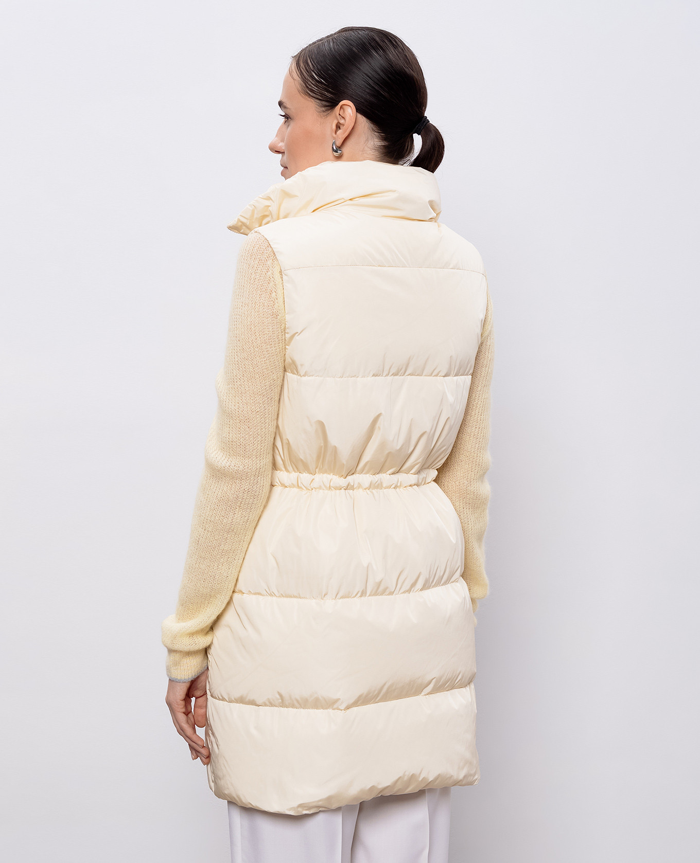 Beige down vest Peserico 4