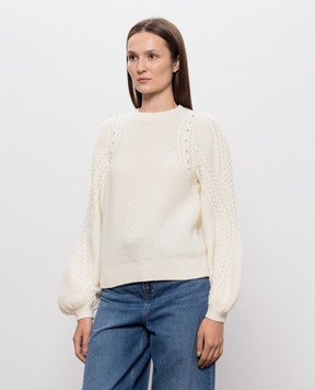 Twinset Ivory wool sweater 262TT3120