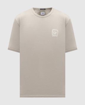 C.P. Company Metropolis Khaki T-shirt with print LTS055A006370W