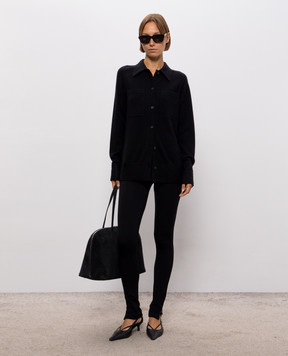 Toteme Black cashmere shirt 263WRT0785YA0016