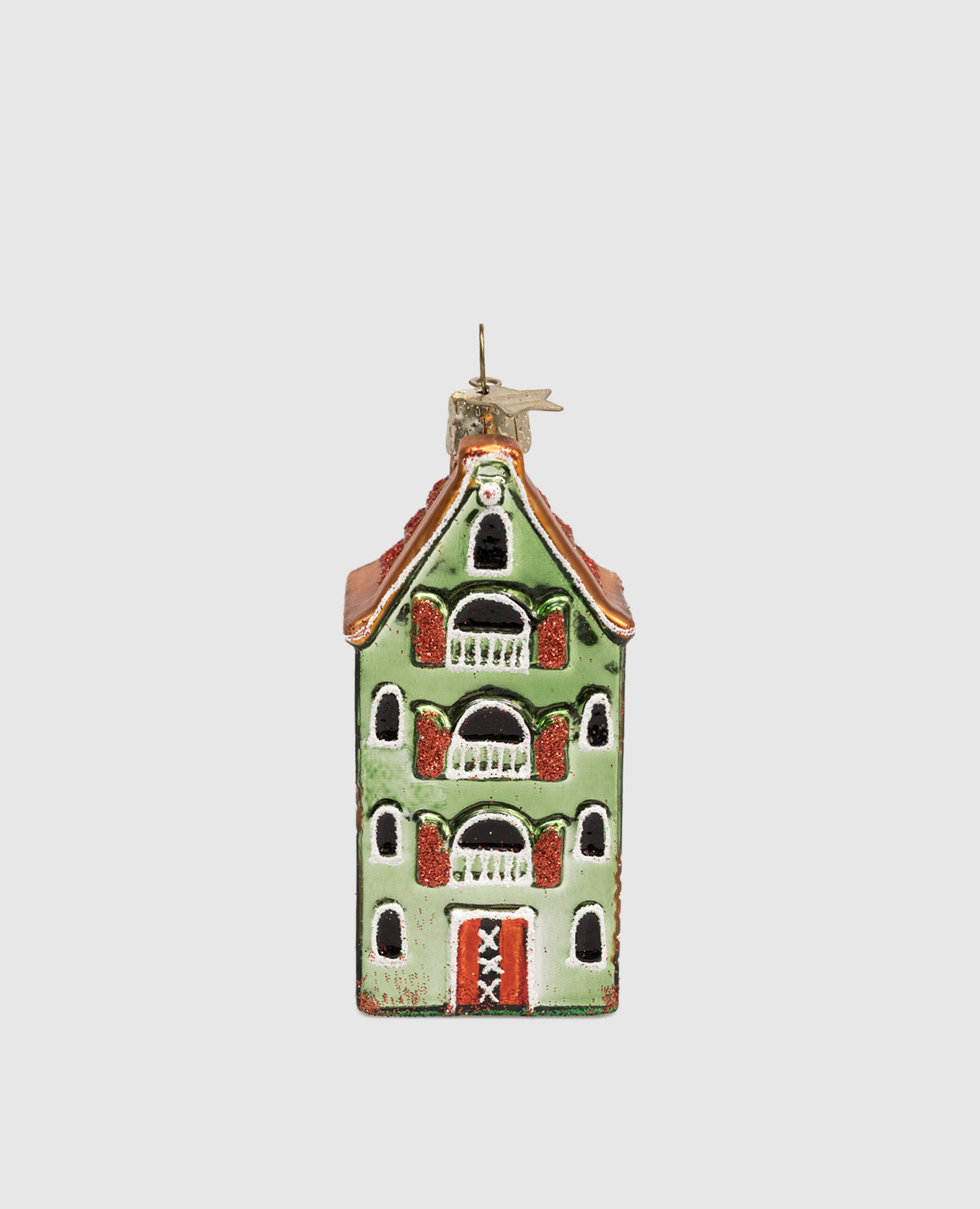 

Amsterdam Canal House Christmas tree toy Vondels, Green