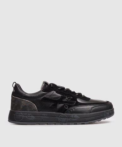 Black leather sneakers NOUS