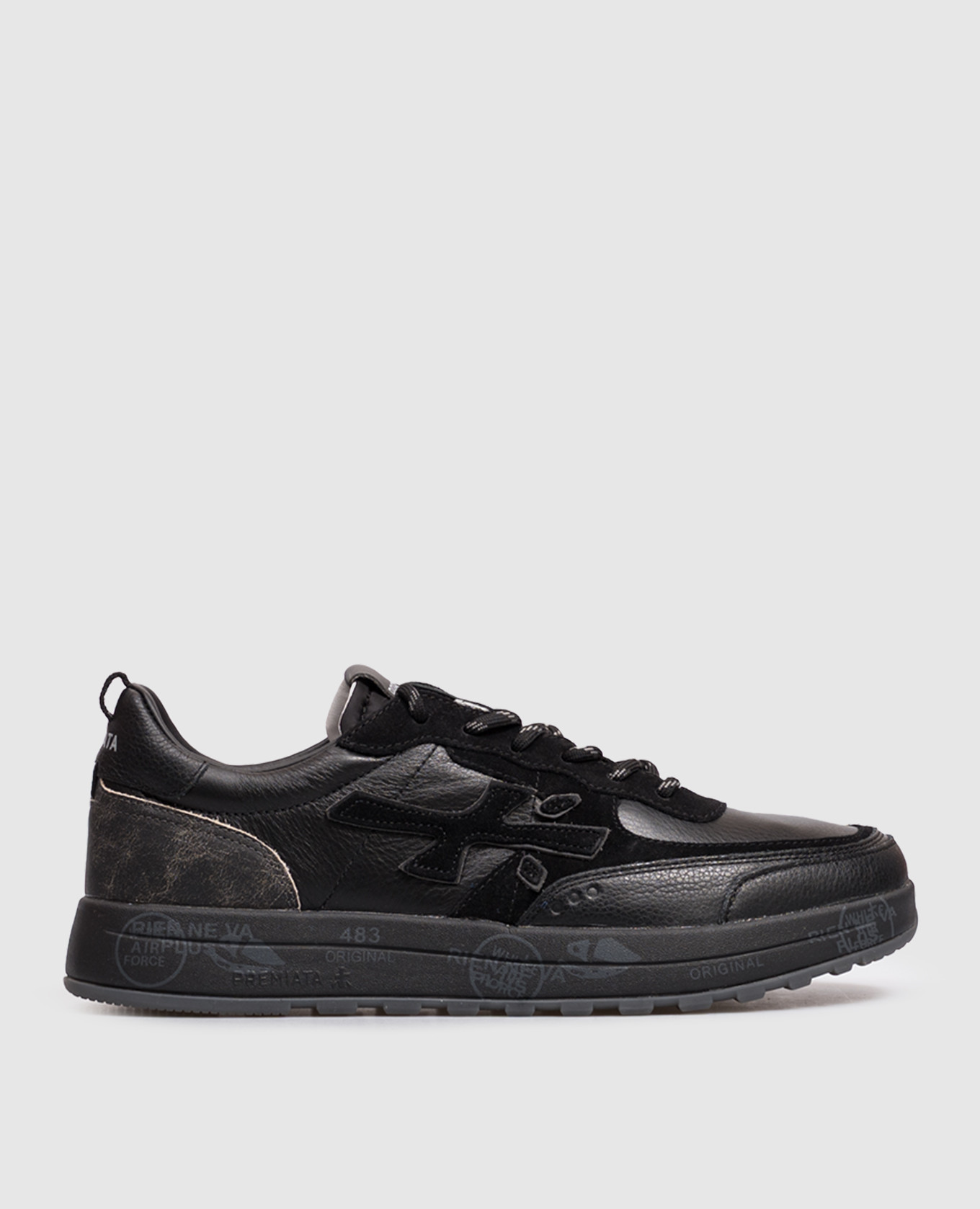 Black leather sneakers NOUS Premiata