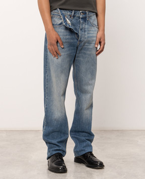 Maison Margiela MM6 Blue jeans with double construction SH2LA0062M30058